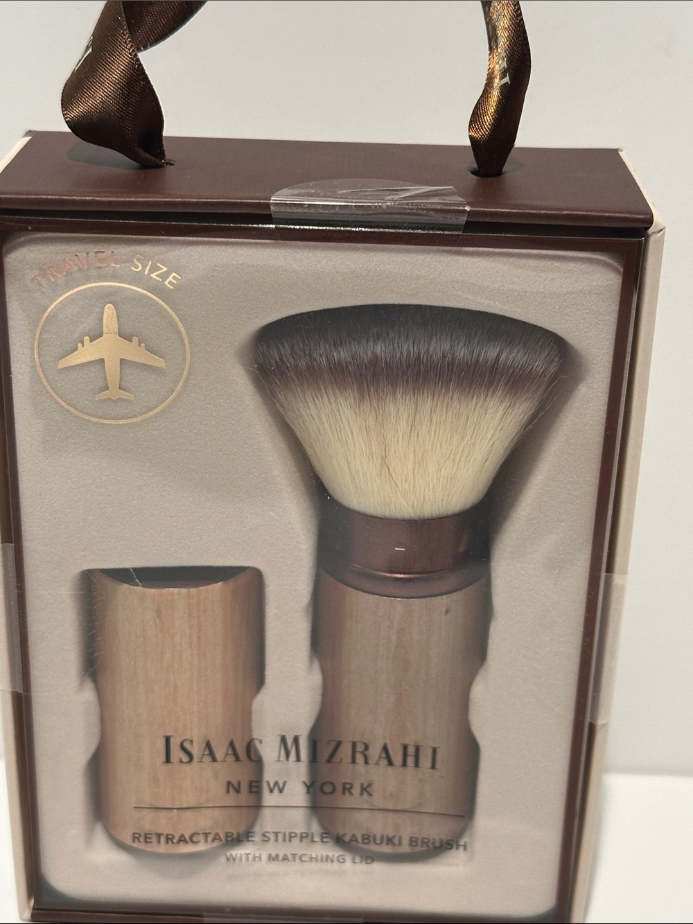 Isaac Mizrahi Retractable Kabuki Travel Makeup Brush.
